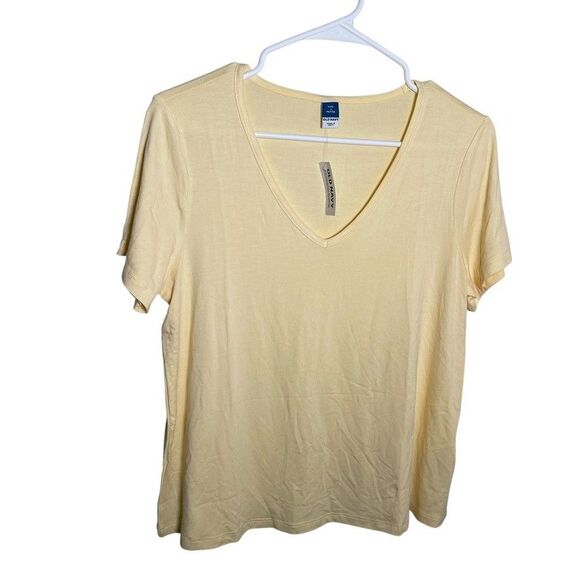Old Navy T-Shirt Women's Luxe Petite Small Short Sleeve Casual Basic Top NWT - Picture 1 of 8